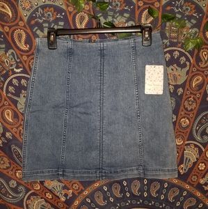 Free People Denim Mini Skirt